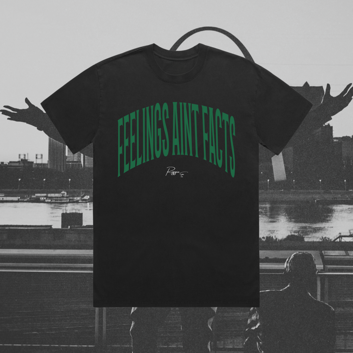 Feelings Aint Facts Oversized Faded Tee