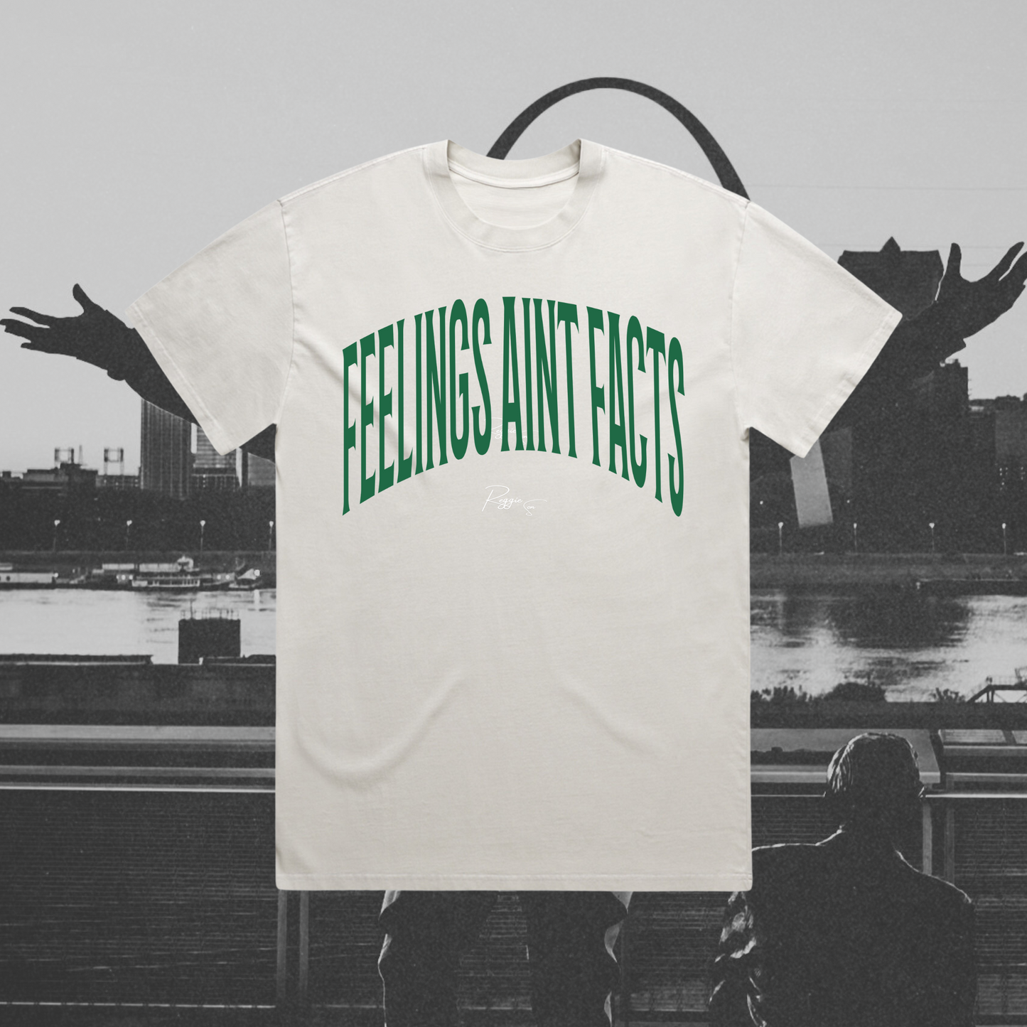 Feelings Aint Facts Oversized Faded Tee